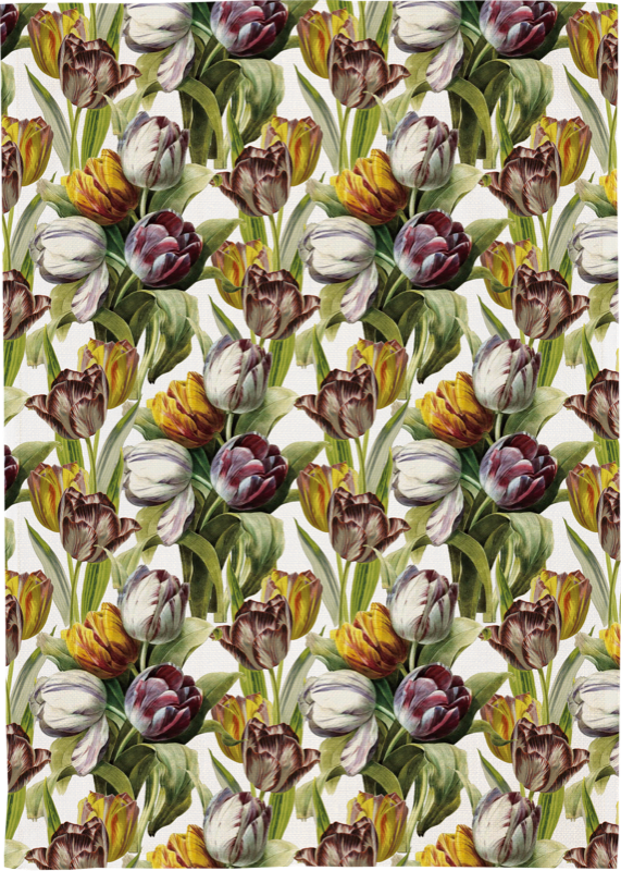 Keittiöpyyhe, tulppaanit