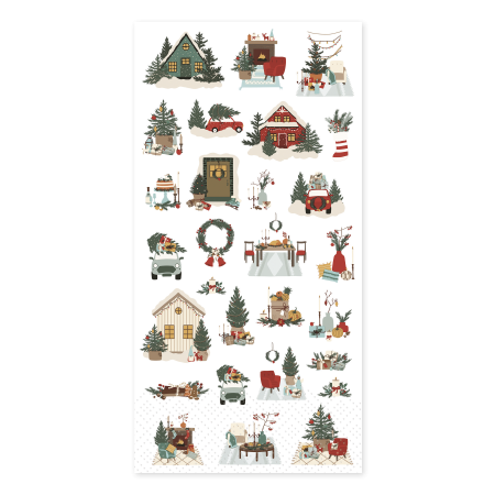 Ruokalautasliina Christmas motifs 40x40 cm