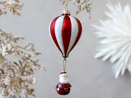 Joulukoriste Kuumailmapallo Santa