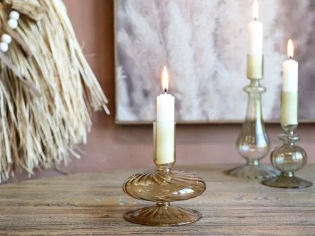 Beige kynttilänjalka