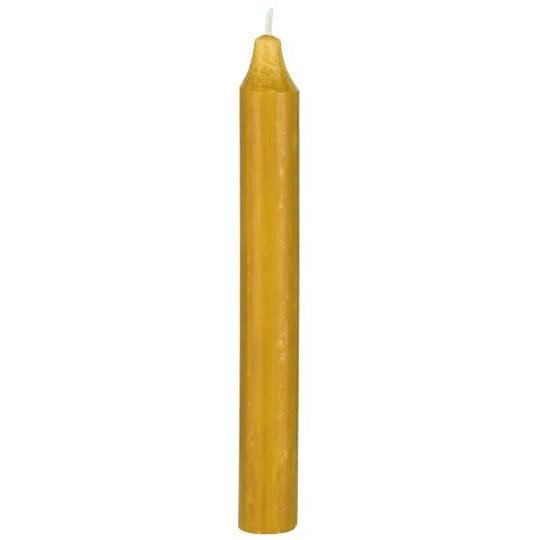 Kruunukynttilä 18 cm sinapinkeltainen