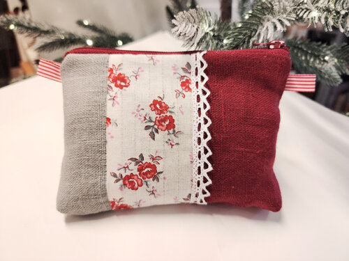 Cerisa's handmade - Punavalkoinen kukkaro (25)