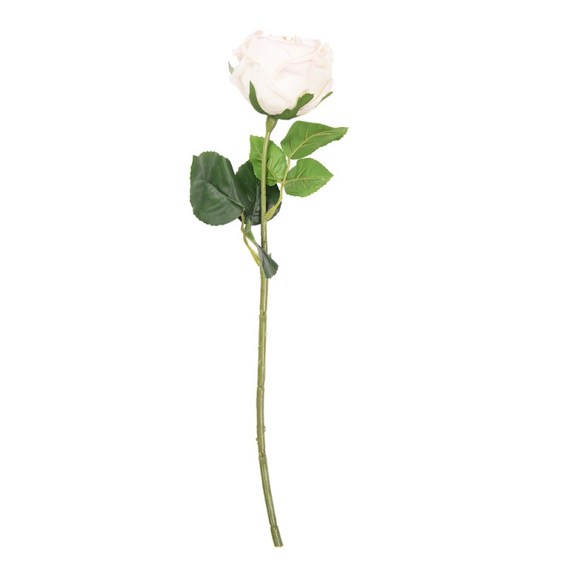 Artificial Flower Rose White Plastic