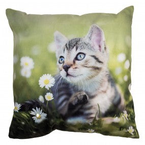 Kesäinen kissa tyynynpäällinen