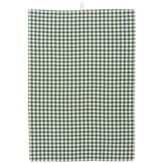Vihreäruudullinen keittiöpyyhe