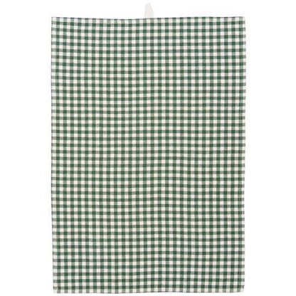 Vihreäruudullinen keittiöpyyhe