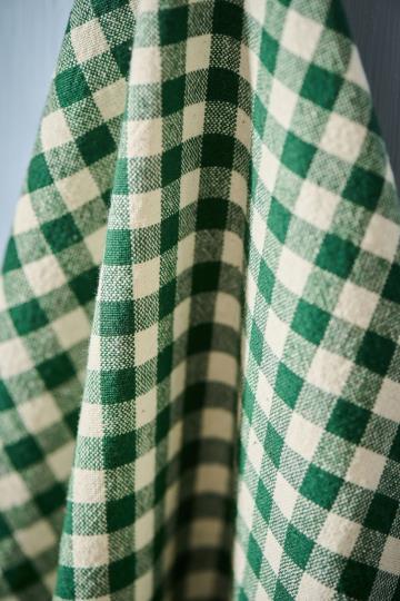 Vihreäruudullinen keittiöpyyhe