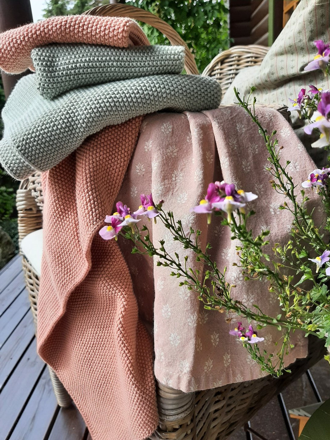 Käipyyhe Mynte faded rose