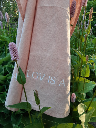 Keittiöpyyhe LOV IS A, roosa
