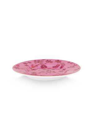 Pieni pinkki lautanen Jolie Flowers