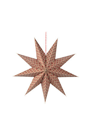Paperitähti Jaipur Flower punainen-beige 60 cm