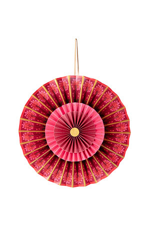 Seinäkoriste Rosette punainen 40 cm