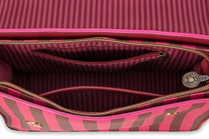Pip Studio - Olkalaukku Fenna Stripe pinkki