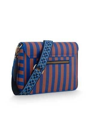 Olkalaukku Fenna Stripe sininen