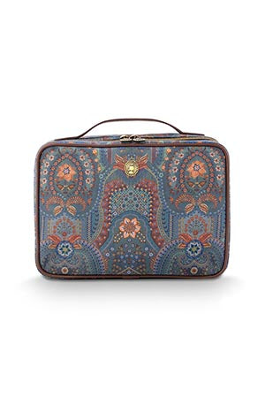 Tilava meikkilaukku Casey sininen