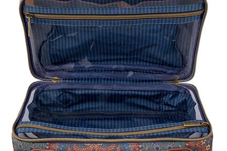 Tilava meikkilaukku Casey sininen