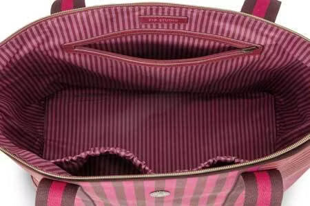 Pip Studio - Pinkki laukku Tilda Stripe medium