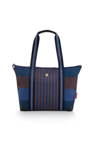 Pip Studio - Sininen laukku Tilda Stripe medium