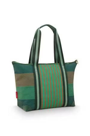 Pip Studio - Vihreä laukku Tilda Stripe medium