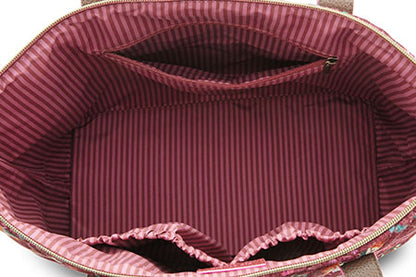 Olkalaukku Tilda Medium Flora Bangelore dark pink