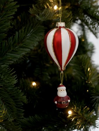 Joulukoriste Kuumailmapallo Santa