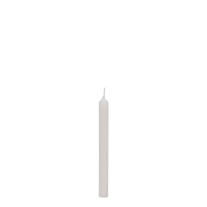 Kynttilä helmiäisvalkoinen 13cm