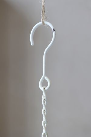 Antiikinvalkoinen lyhty, halkaisija 15,5 cm