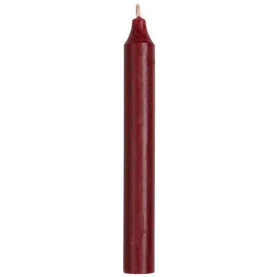 Kruunukynttilä 18 cm viininpunainen