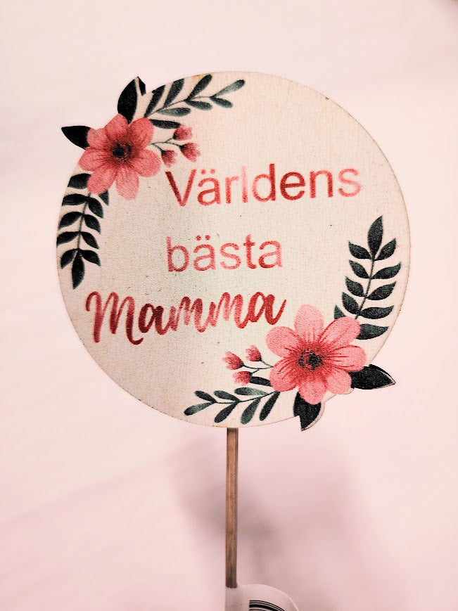 Kyltti Världens bästa mamma