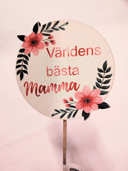 Kyltti Världens bästa mamma