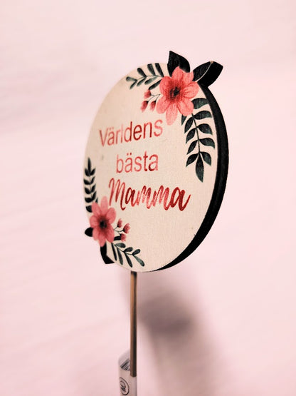 Kyltti Världens bästa mamma
