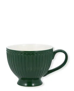 Greengate teekuppi Alice tummanvihreä