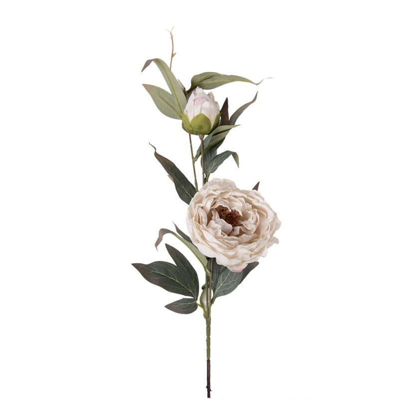 Artificial Flower White Plastic 83 cm