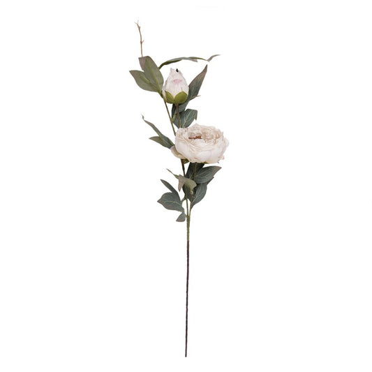 Artificial Flower White Plastic 83 cm