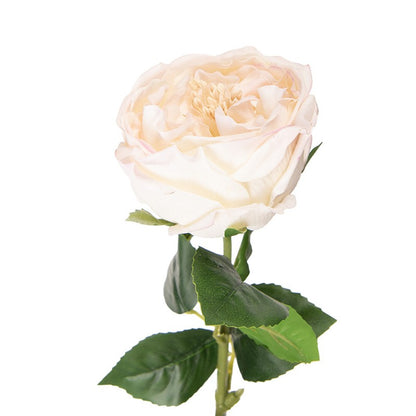 Artificial Flower Rose White Plastic