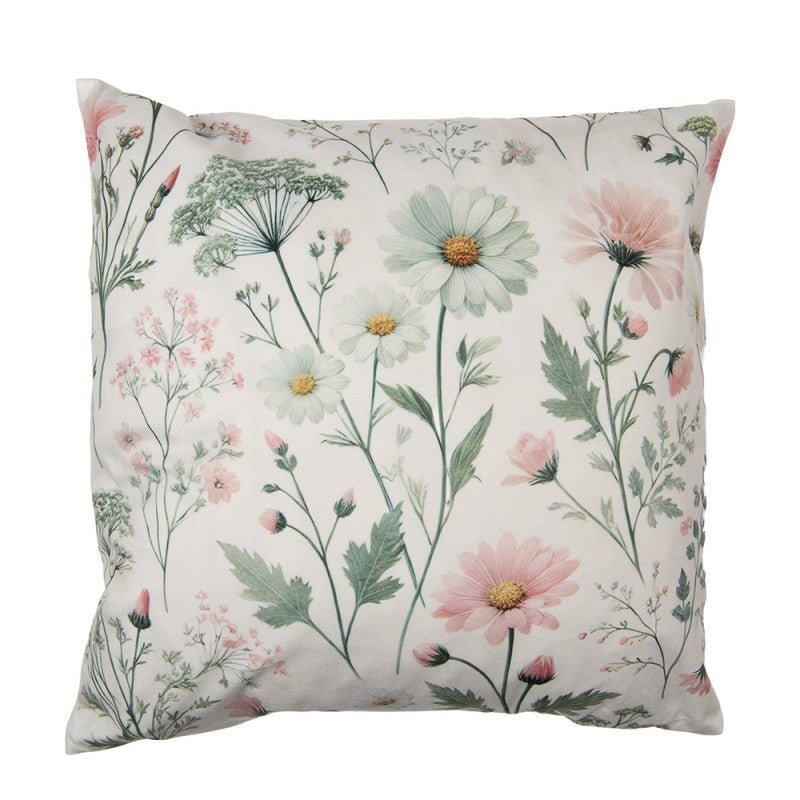 Cushion Cover Beige Polyester 45x45 cm