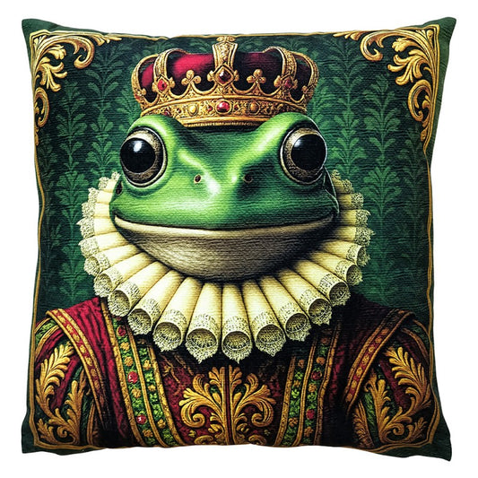 Decorative Cushion Green Polyester Frog 45x45 cm