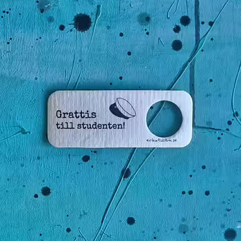 Tiskirättikortti Grattis till studenten