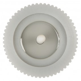 LED Candle Grey Wax 8x13 cm