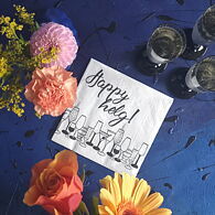 Ruokalautasliina Happy Helg!